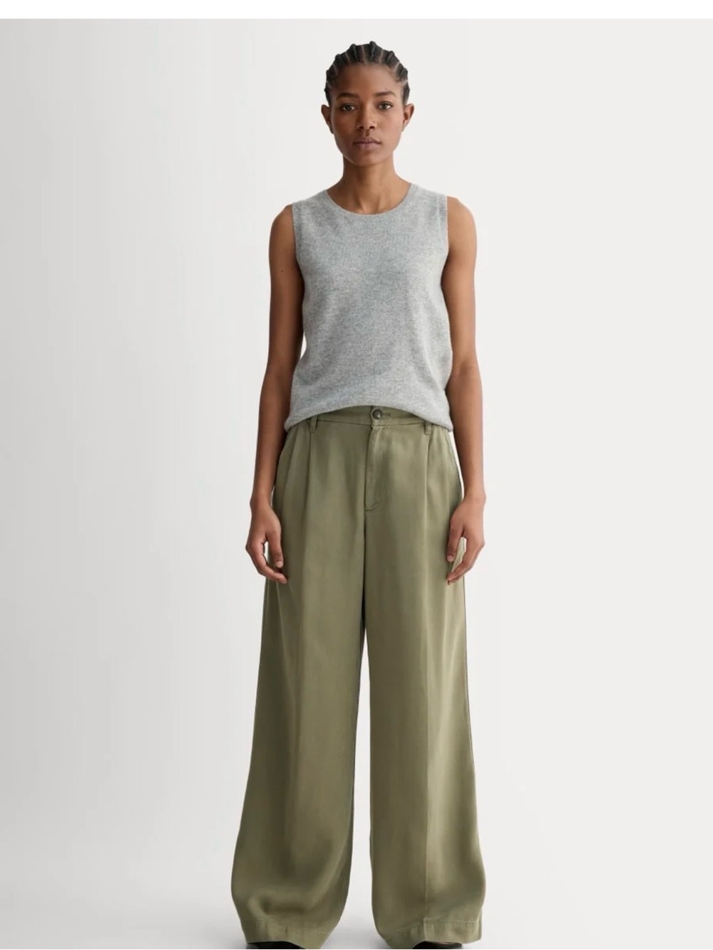 Everlane The Trouser in Buttersoft Kalamata Color Size 4